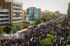 وداع مردم تهران با شهدای حمله اسرائیل
